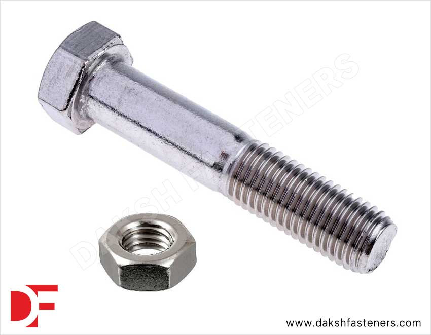 M5 M10 Hex Head Bolts Zinc Plated Manufacturers Exporters Suppliers in India Ludhiana