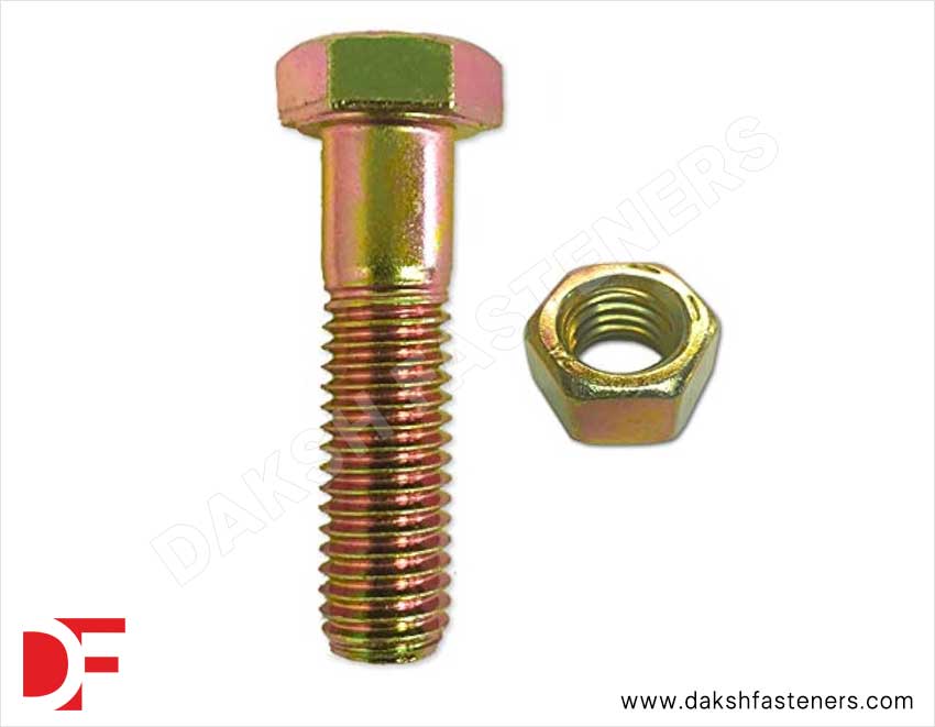 Industrial Bolts Golden Zinc Plating Manufacturers Exporters Suppliers in India Ludhiana