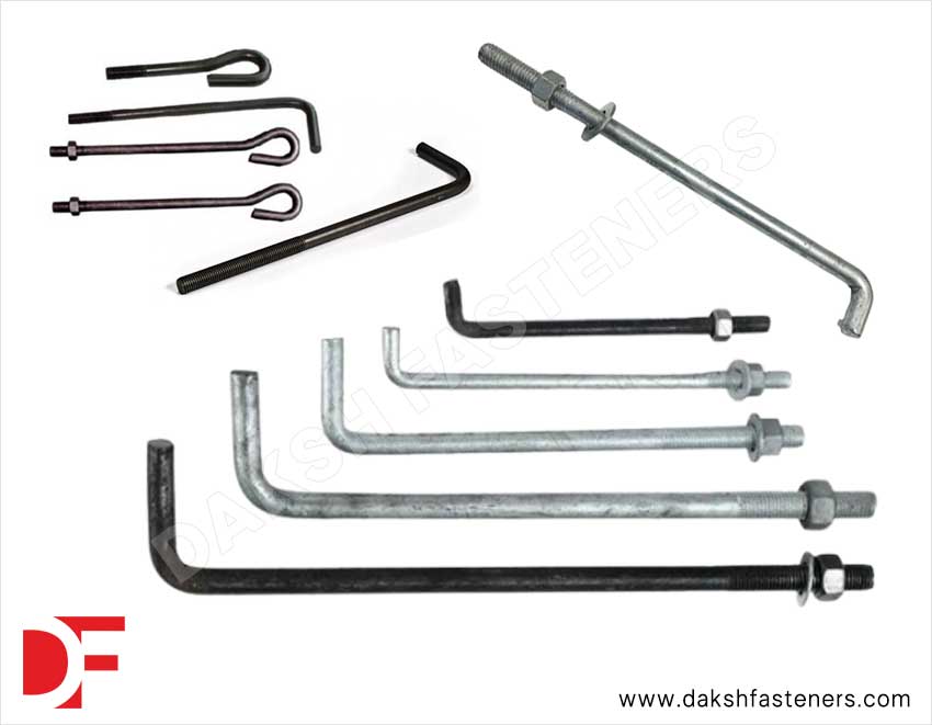 Foundation Bolts / L Bolts Manufacturers Exporters Suppliers in India Ludhiana