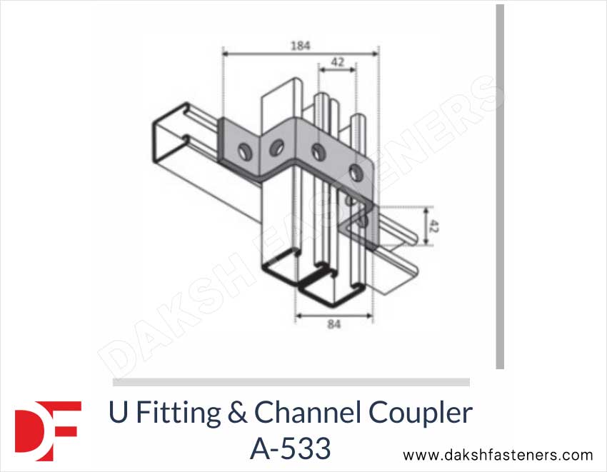 Channel Brackets / Channel Bracketry / Channel Fittings Manufacturers Exporters Suppliers in India Ludhiana