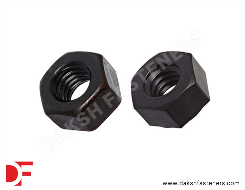 Hex Nuts Black Finish Manufacturers Exporters Suppliers in India Ludhiana