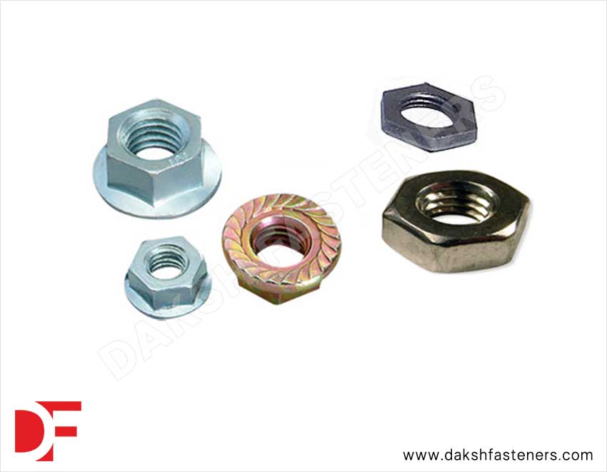 Flange Lock Nuts, Hex Jam Nut / Check Nut Manufacturers Exporters Suppliers in India Ludhiana