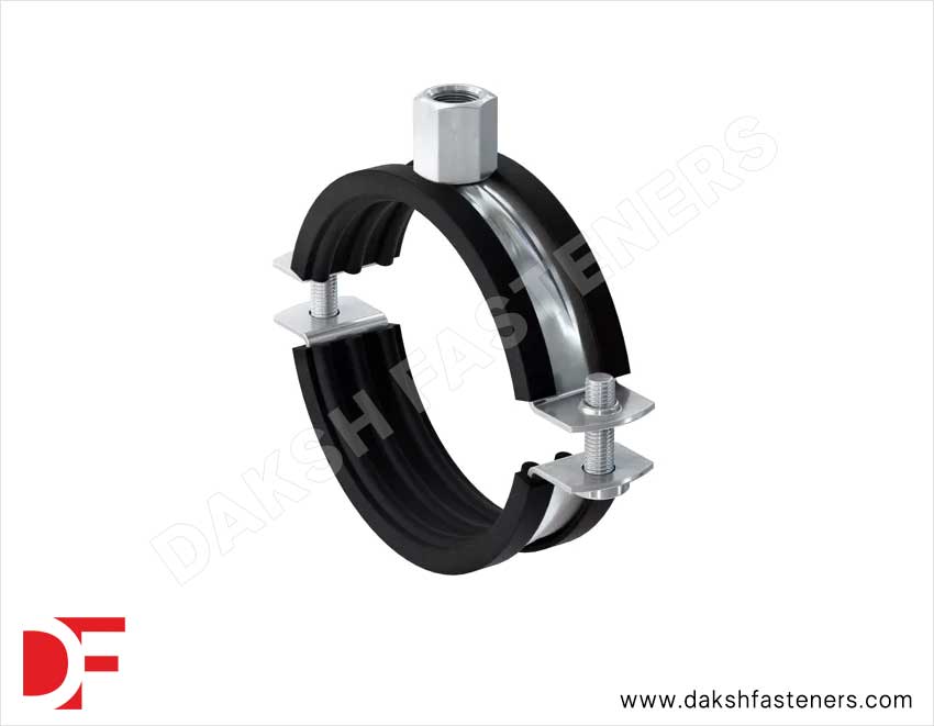 Pipe Clamp with Rubber Lining Manufacturers Exporters Suppliers in India Ludhiana