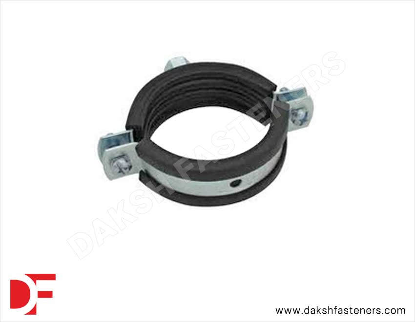 Pipe Clamp with Rubber Lining Manufacturers Exporters Suppliers in India Ludhiana