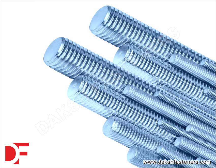 Threaded Rods 4.8, 5.8, 6.8, 8.8, 10.9, A307, Gr55, B7 Threaded Rods Manufacturers Exporters Suppliers in India Ludhiana