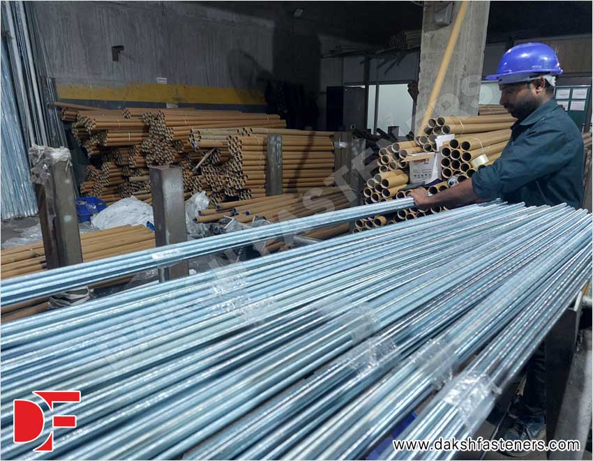 Threaded Rods Hod Dip Galvanized Threaded Rods Manufacturers Exporters Suppliers in India Ludhiana