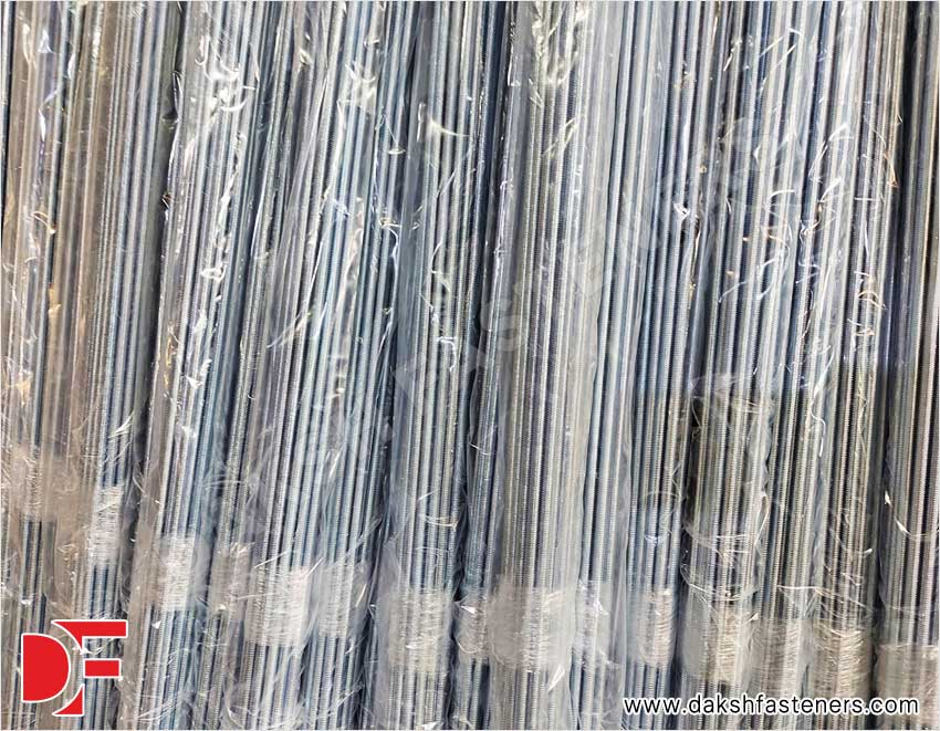 Threaded Rods Hod Dip Galvanized Threaded Rods Manufacturers Exporters Suppliers in India Ludhiana